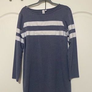 Navy striped dress